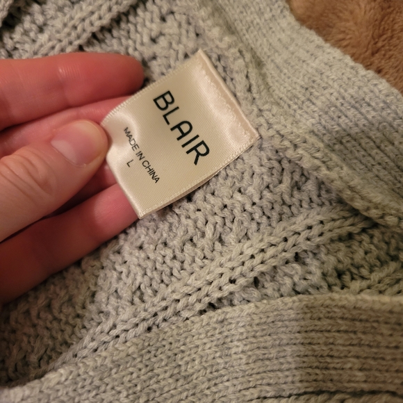 Blair Light Gray Textured Sweater - Picture 2 of 3